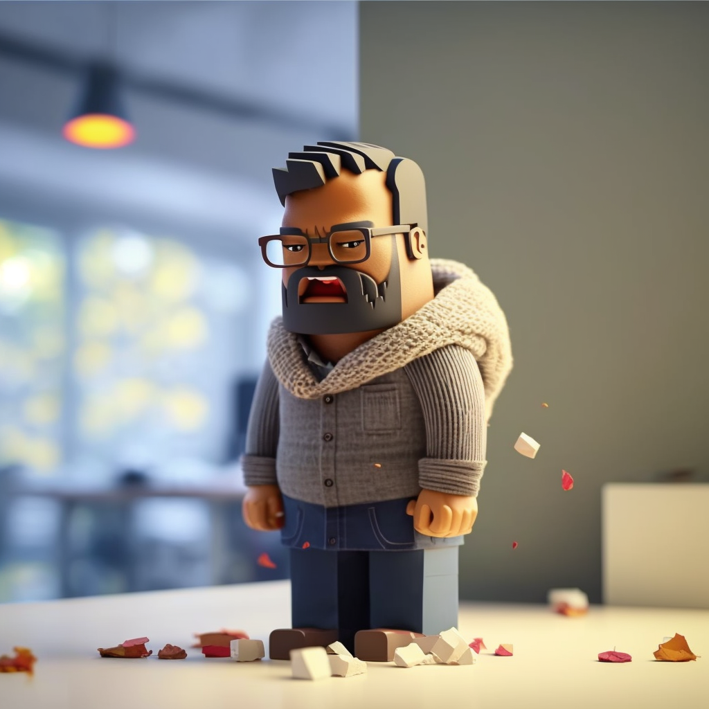 Lego-style character of Dhiraj Kumar