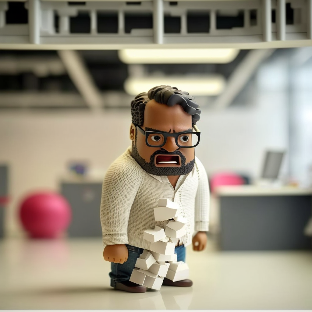 Lego-style character of Dhiraj Kumar